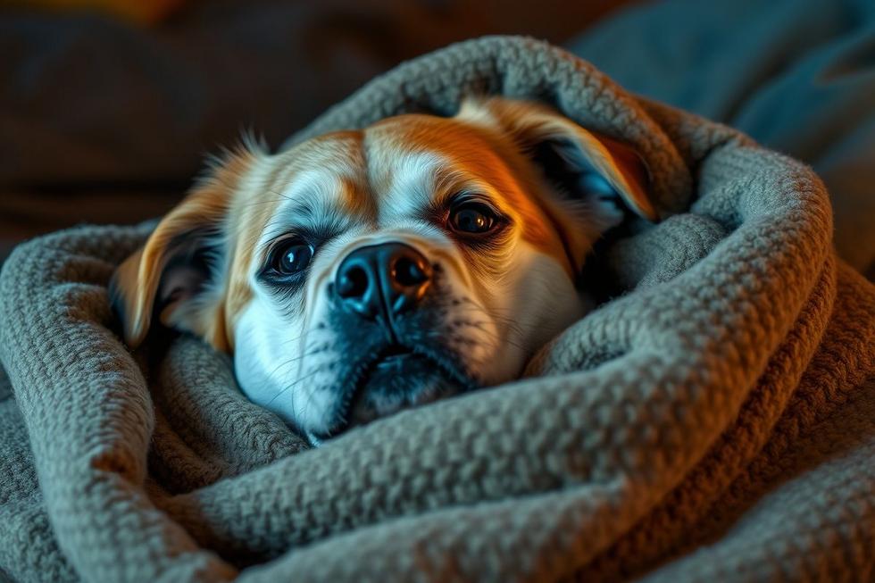 Compreendendo o Medo de Trovões e Fogos em Cães Idosos