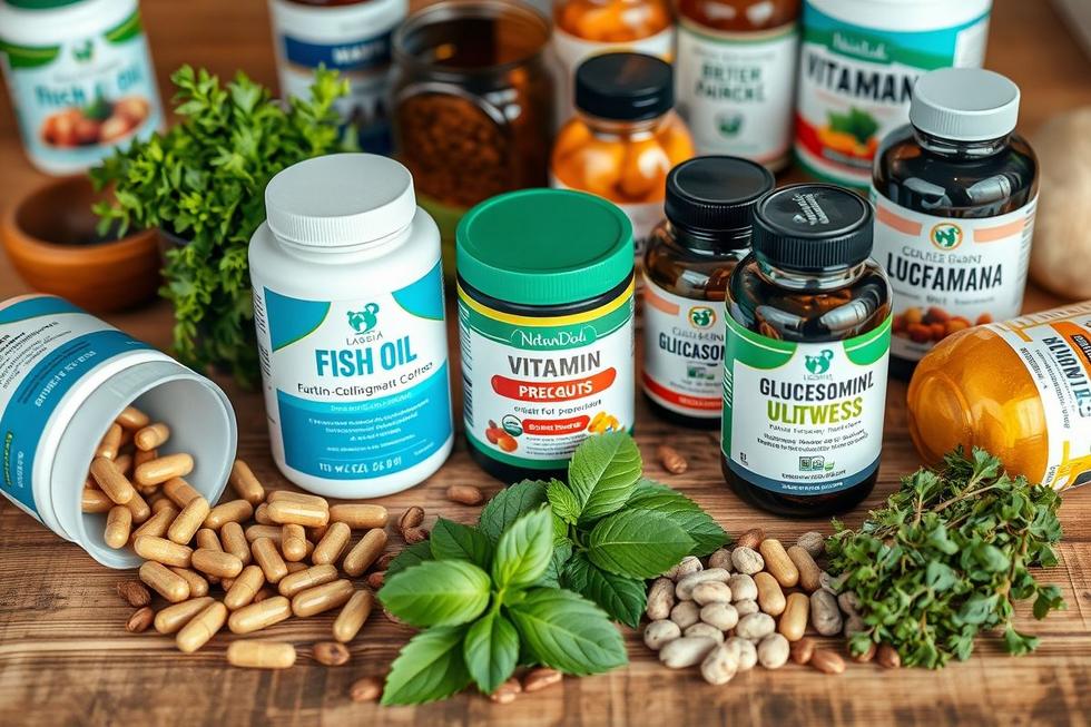 Vitaminas e suplementos essenciais para melhorar saúde e disposição do cão sênior