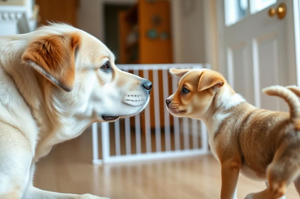 Passos Práticos para Apresentar um Novo Filhote ou Gato ao Cão Idoso com Sucesso