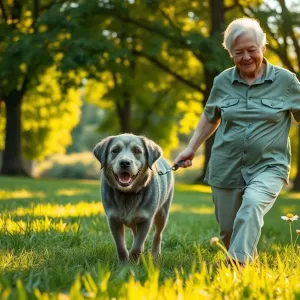 Cães Idosos: 7 Dicas para Passear com Seu Melhor Amigo com Conforto e Segurança