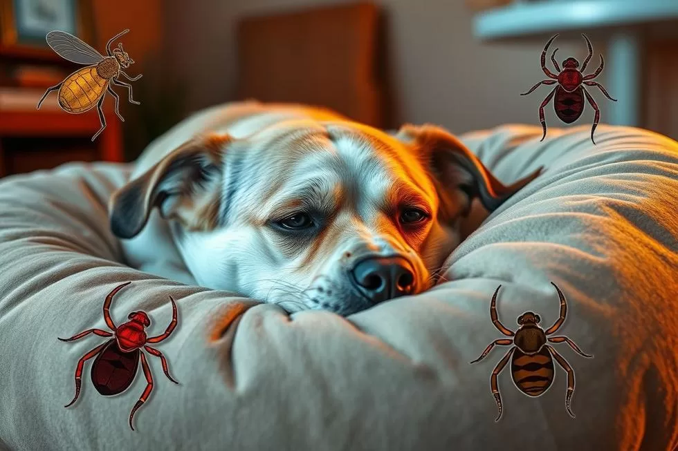 Entendendo o Perigo das Pulgas e Carrapatos em Cães Idosos
